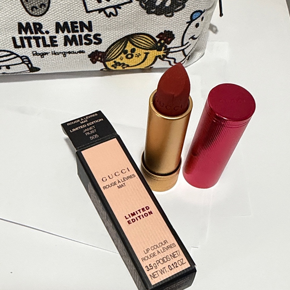 NWT Gucci Rouge à Lèvres Matte Lipstick Limited Edition in Janet Rust full size